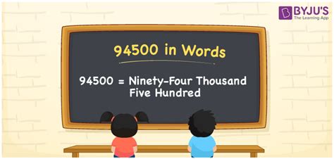 how to spell 94500.